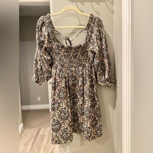 Free People printed mini dress